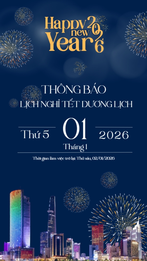 Thông báo nghỉ tết dương lịch