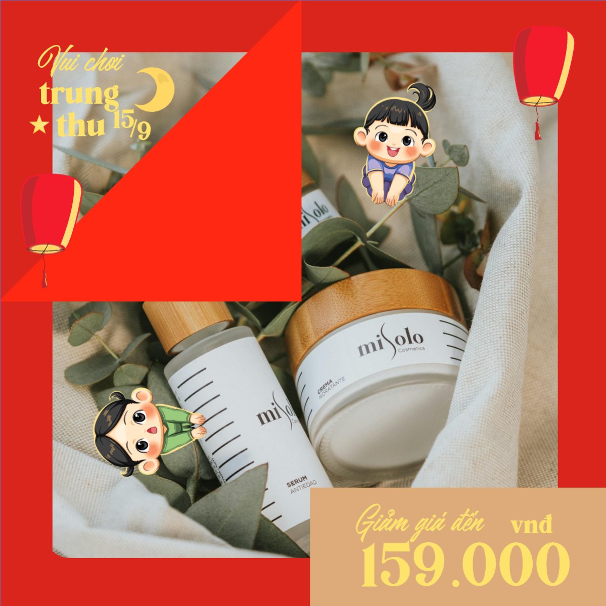 Trung thu, Tết Đoàn Viên, mid-autumn festival, sự kiện, event, mỹ phẩm, beauty, làm đẹp, chibi, cute, dễ thương
