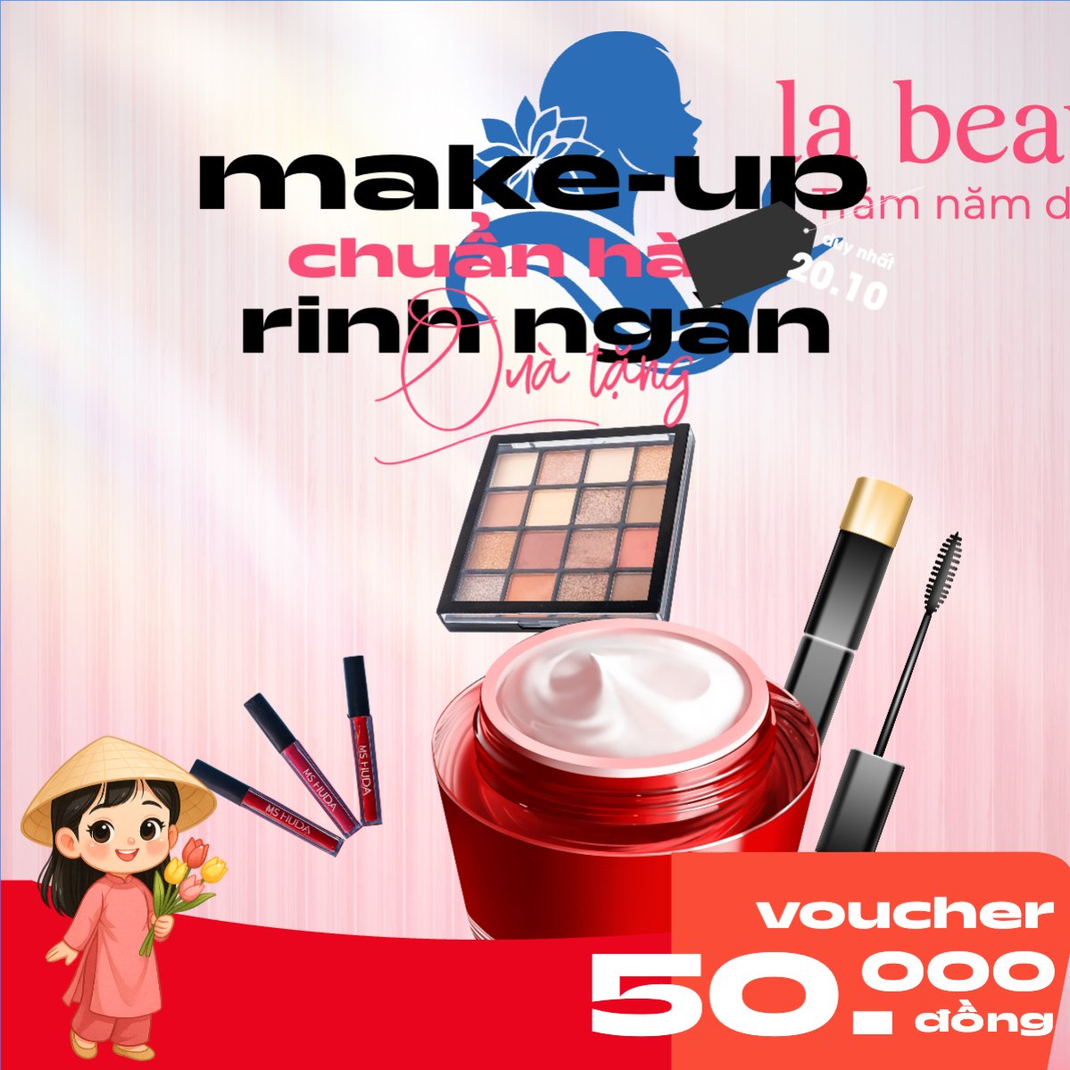 20/10, Ngày phụ nữ Việt Nam, Vietnamese Women's Day, phụ nữ, sự kiện, event, mỹ phẩm, làm đẹp, beauty, hiện đại, modern