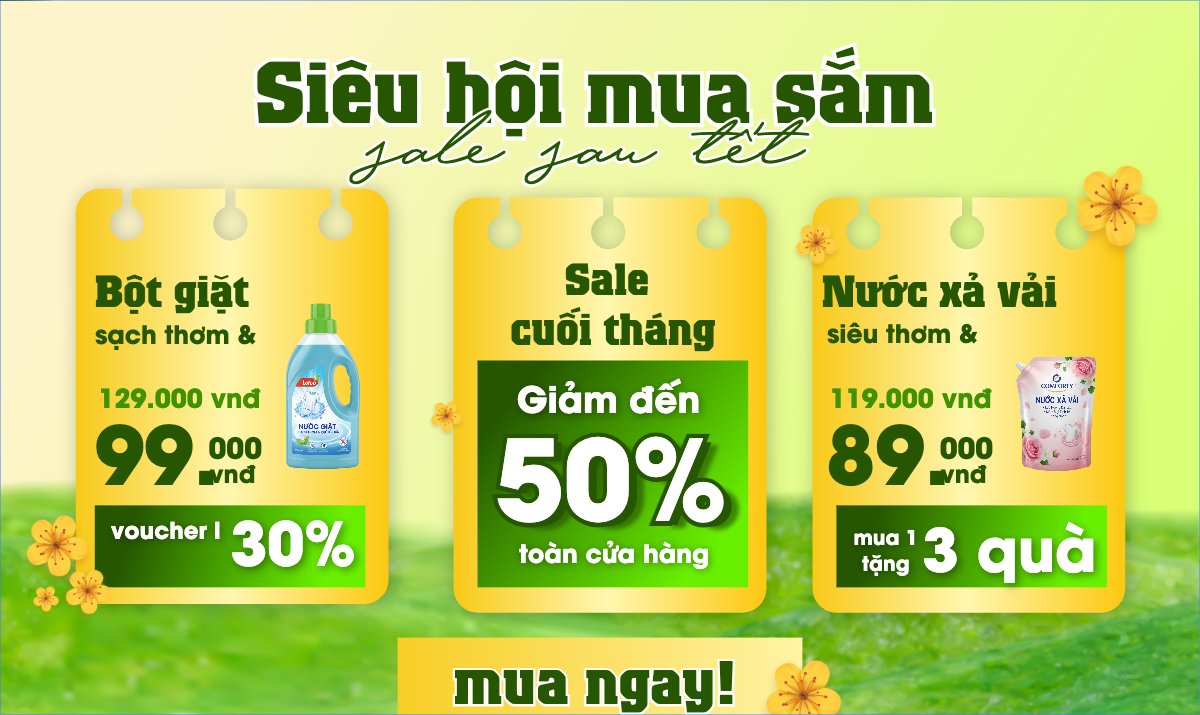 Siêu hội mua săm sale sau tết