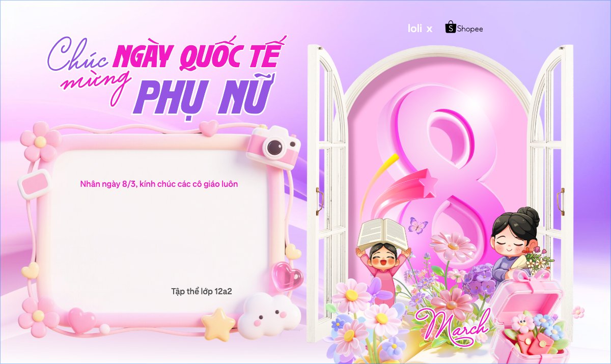 Chúc mừng ngày Quốc tế phụ nữ 8/3