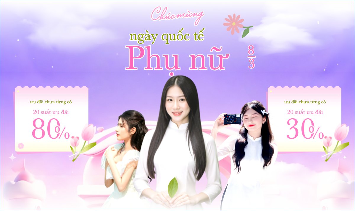 Chúc mừng ngày Quốc tế phụ nữ 8/3