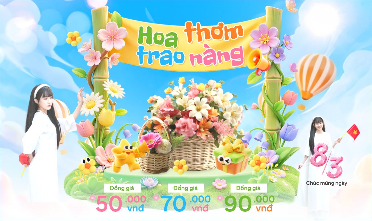 Hoa thơm trao nàng