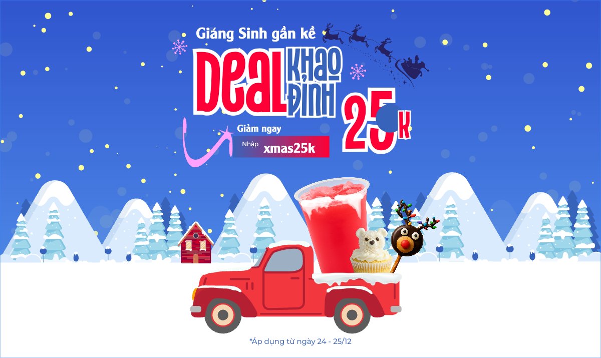 Giáng sinh gần kề khao Deal đỉnh