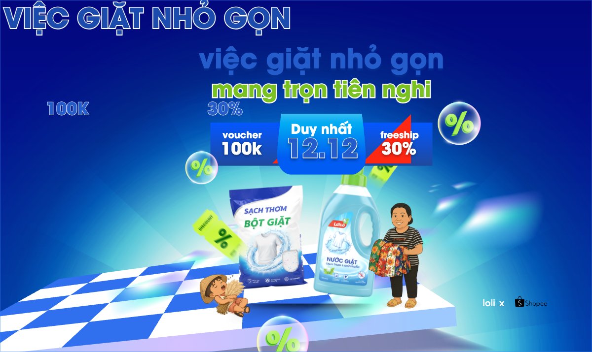 Việc giặt nhỏ gọn mang trọn tiện nghi