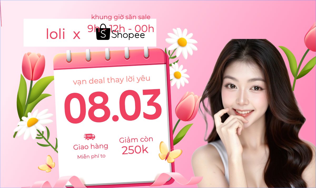 Mua sắm, giảm giá, sale, 8/3, quốc tế phụ nữ, women's day, beauty, làm đẹp, thẩm mỹ, sự kiện, event