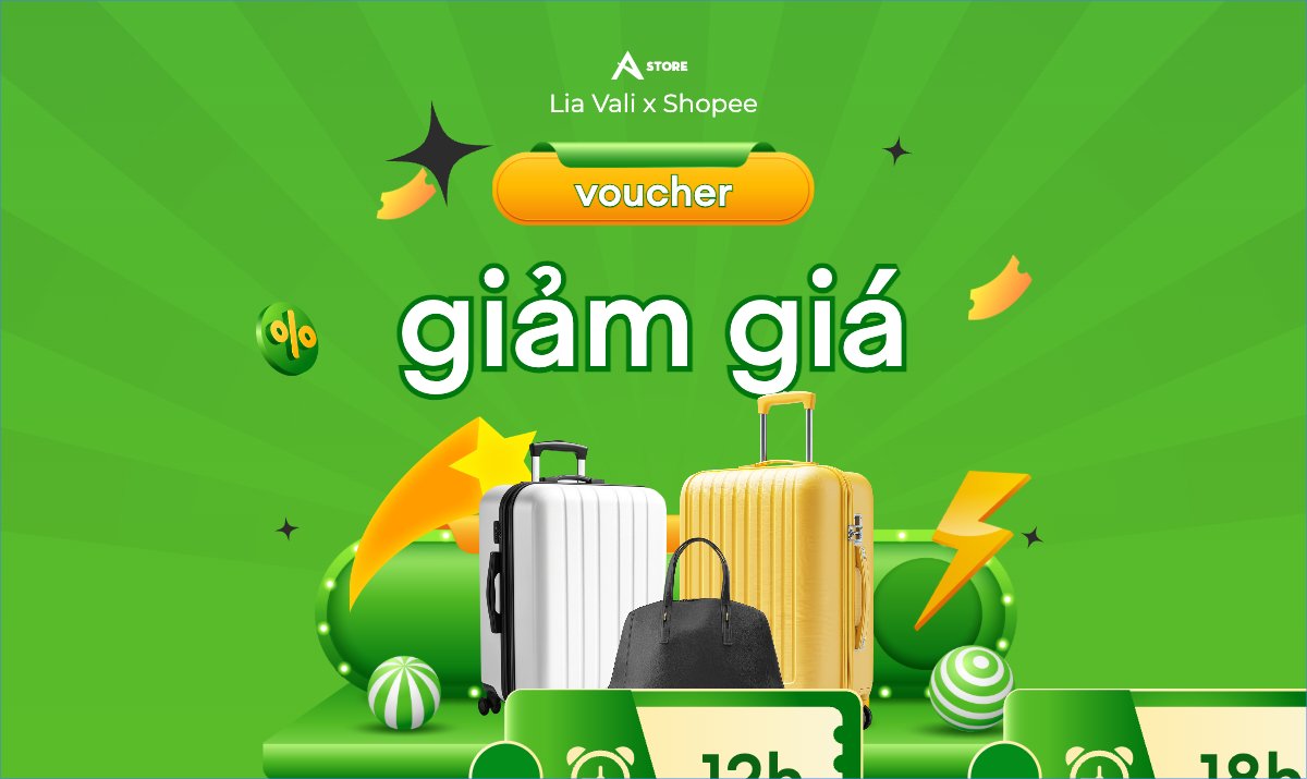 Giảm giá, sale, vali, phụ kiện, thời trang, fashion, công nghệ, giải trí