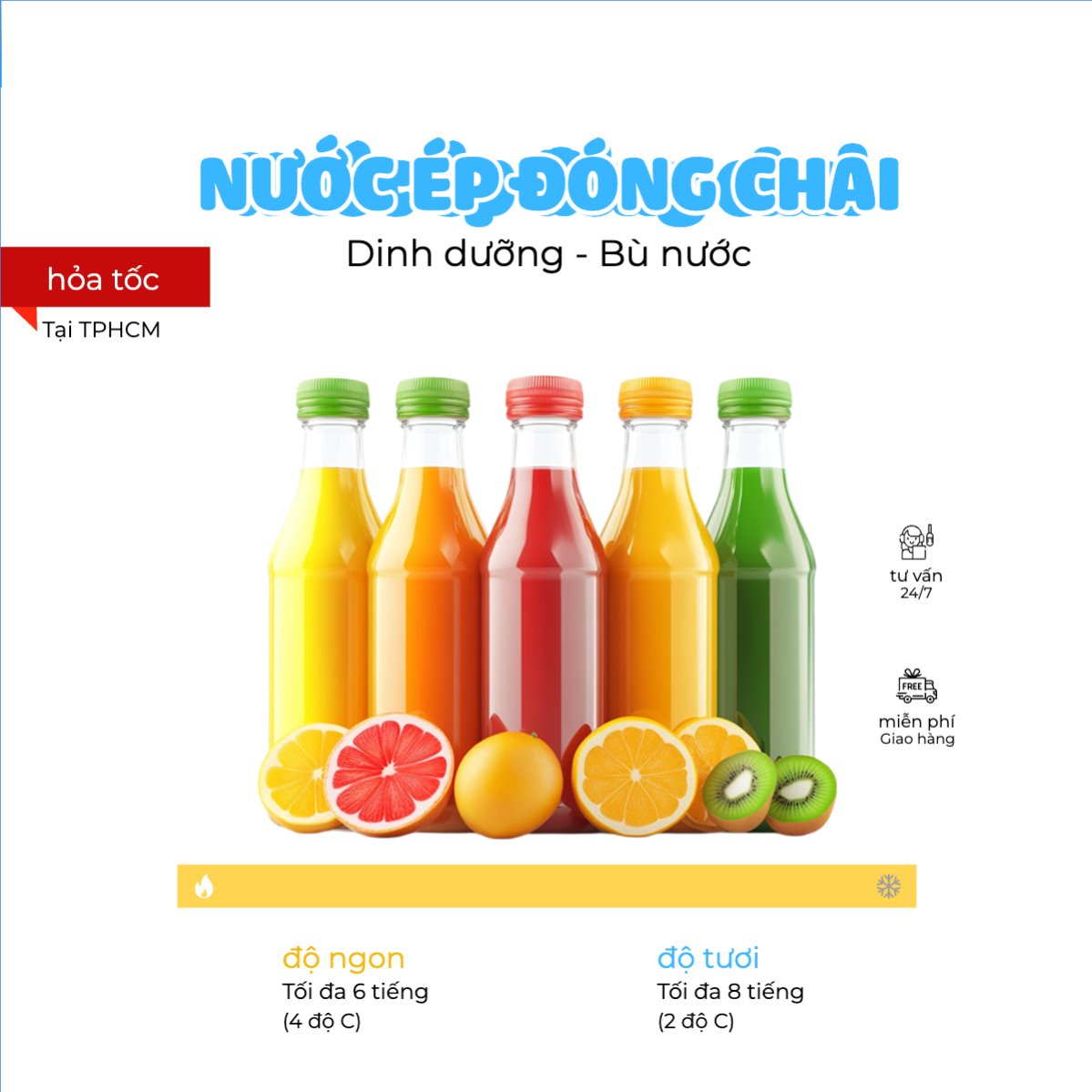 Nước ép, nước ngọt, nước uống, juice, giải khát, F&B, drink
