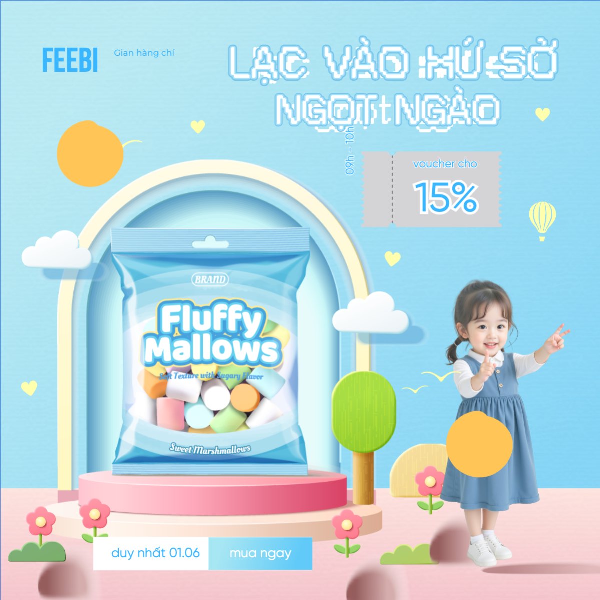 Quốc tế thiếu nhi, 1/6, trẻ em, quảng cáo, giảm giá, ưu đãi, sale, kẹo, ẩm thực, candy