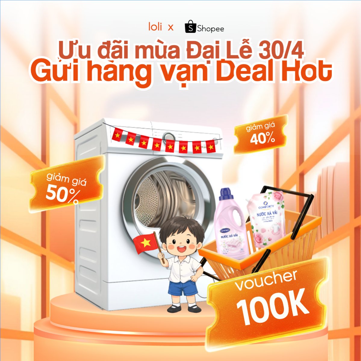Ưu đãi mùa Đại Lễ gửi hàng vạn Deal Hot