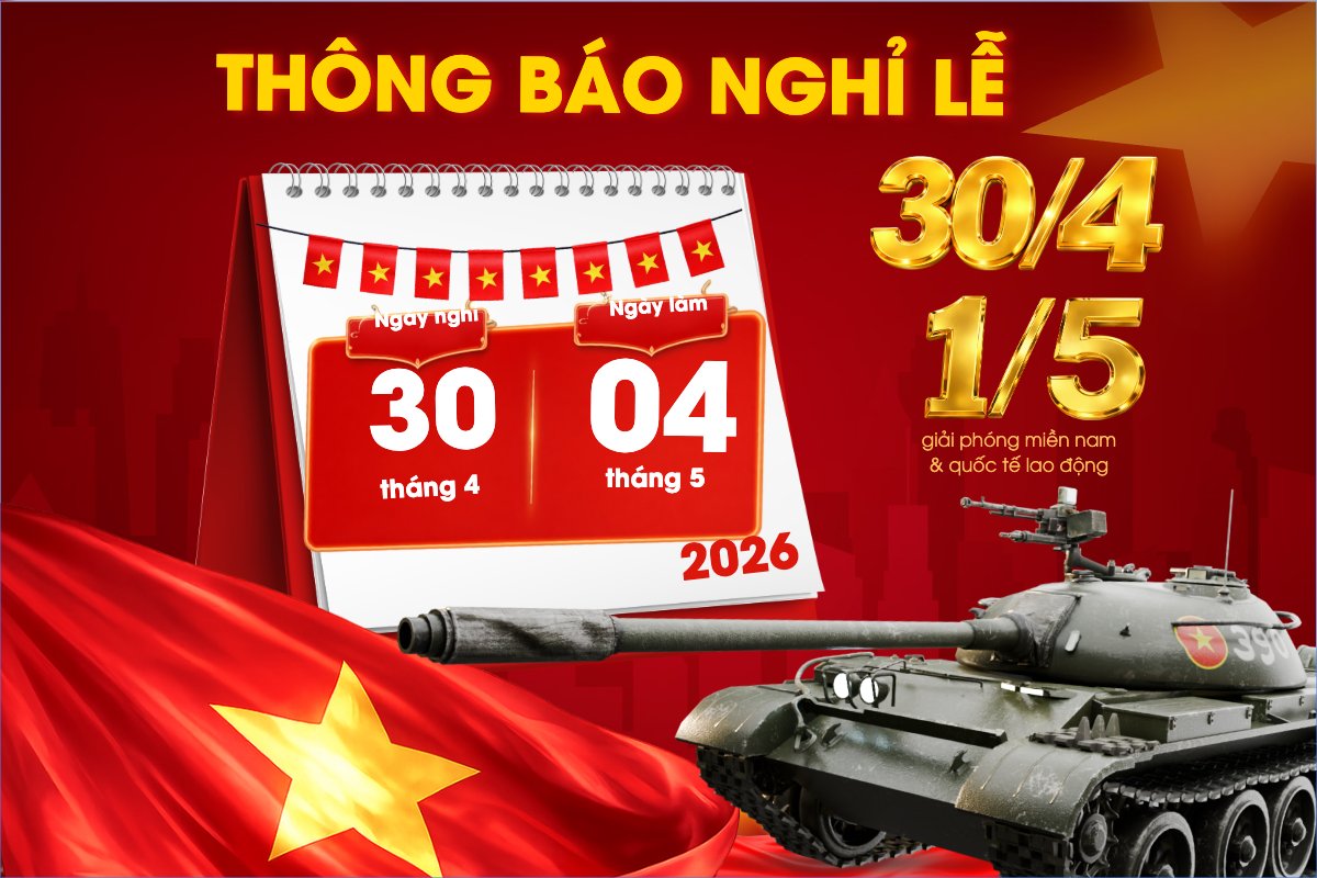 Lịch nghỉ lễ 30/4-1/5
