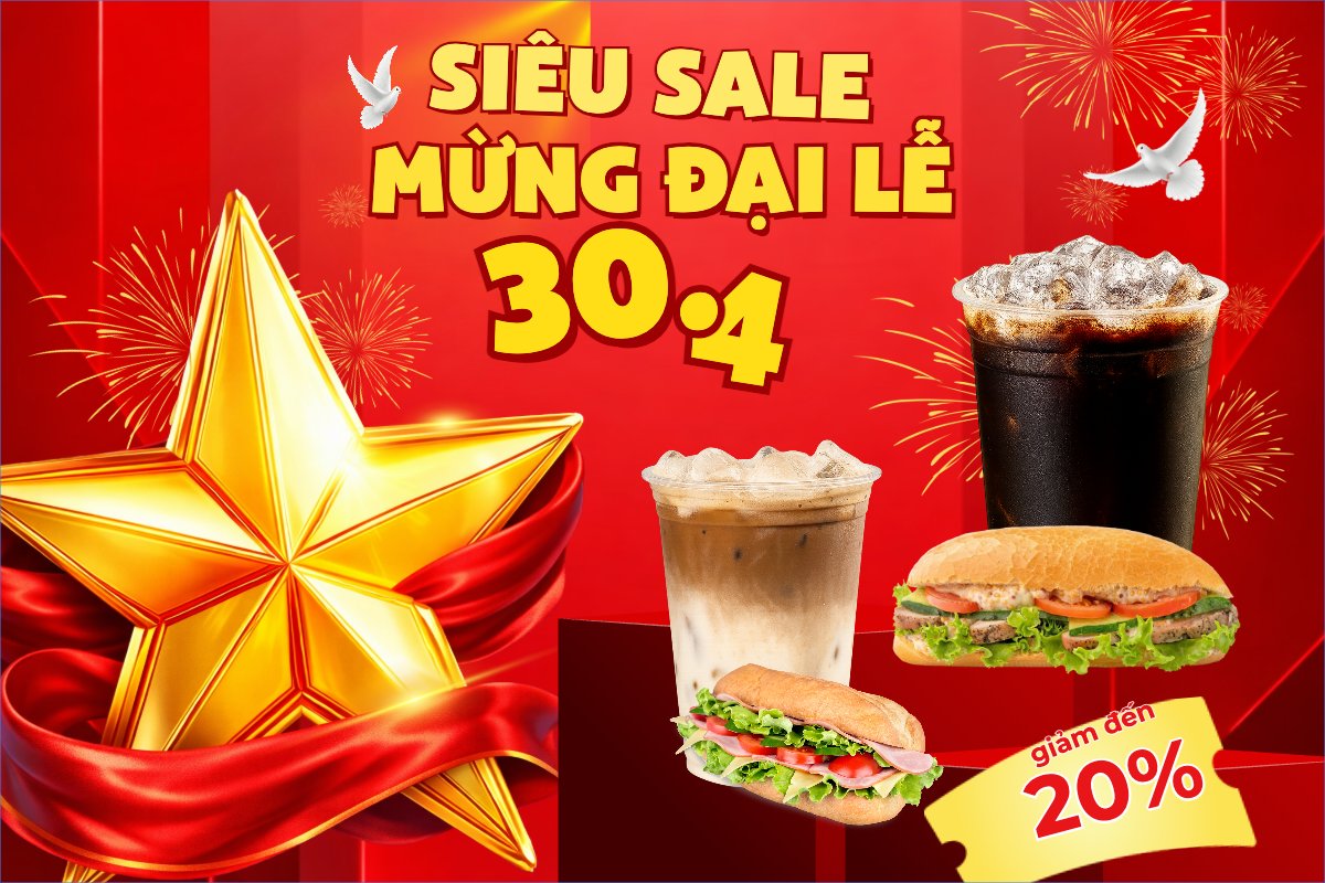 Siêu sale mừng đại lễ 30.4
