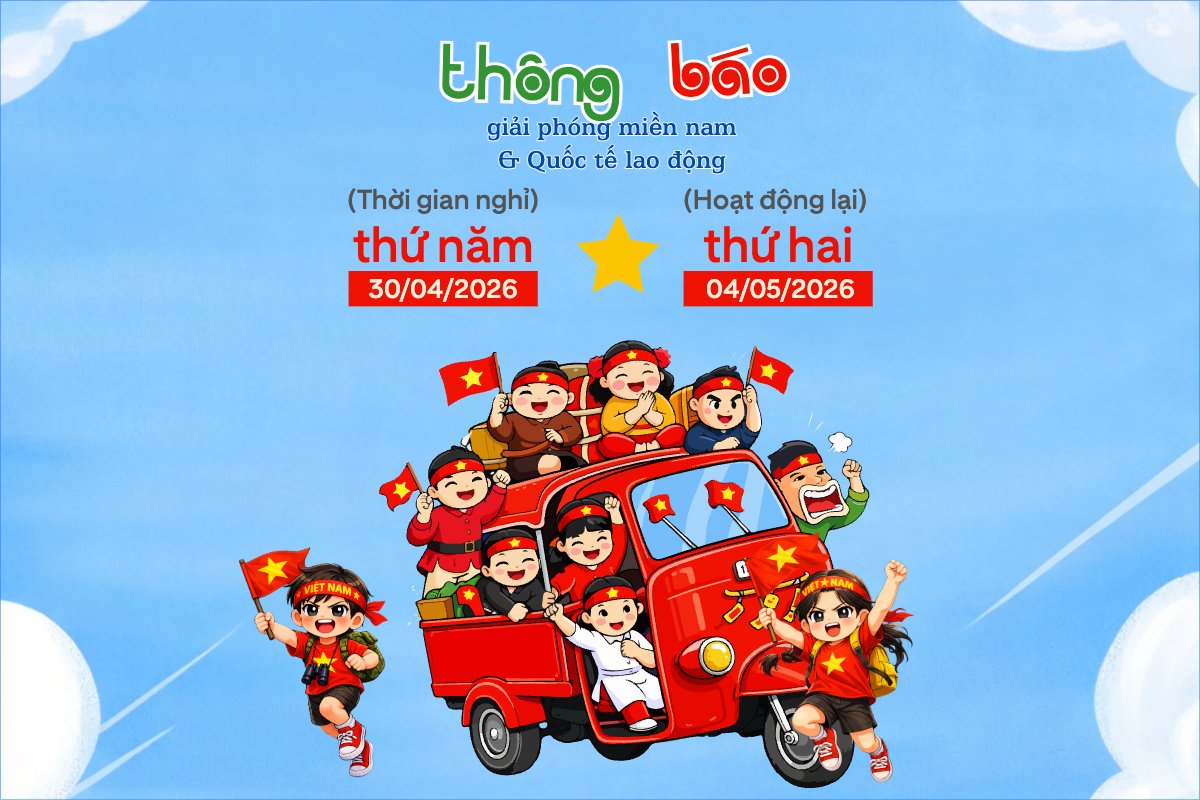 Lịch nghỉ lễ 30/4-1/5