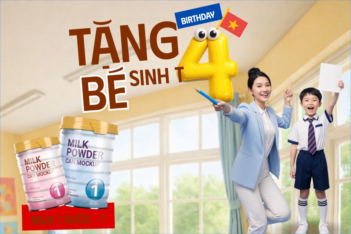 Tặng bé sinh nhật tháng 4