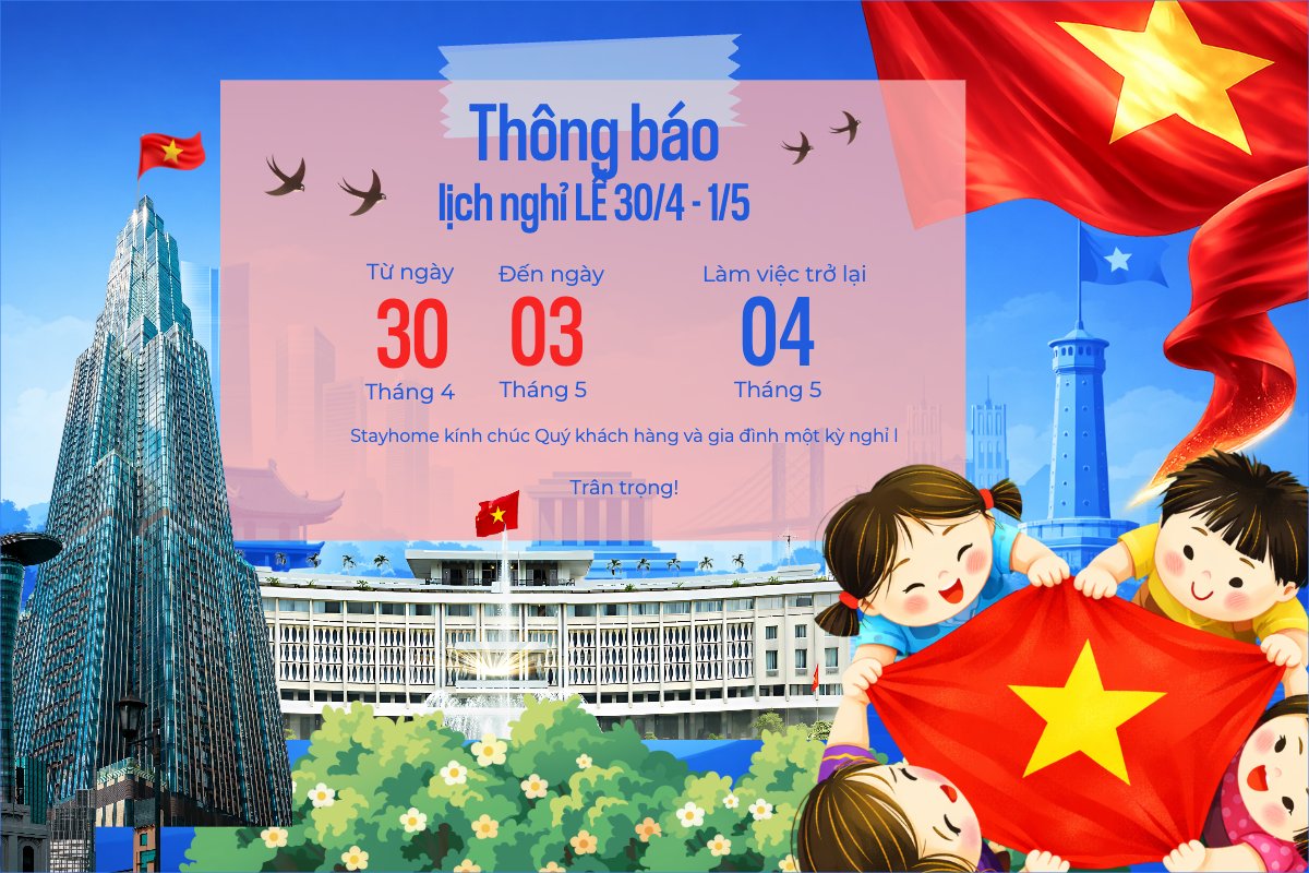 Lịch nghỉ lễ 30.4 -1.5