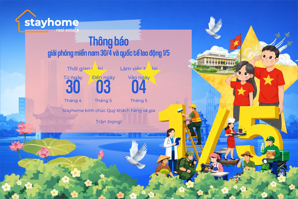 Thông báo nghỉ lễ Giải phóng miền Nam 30/4 và Quốc tế Lao động 1/5