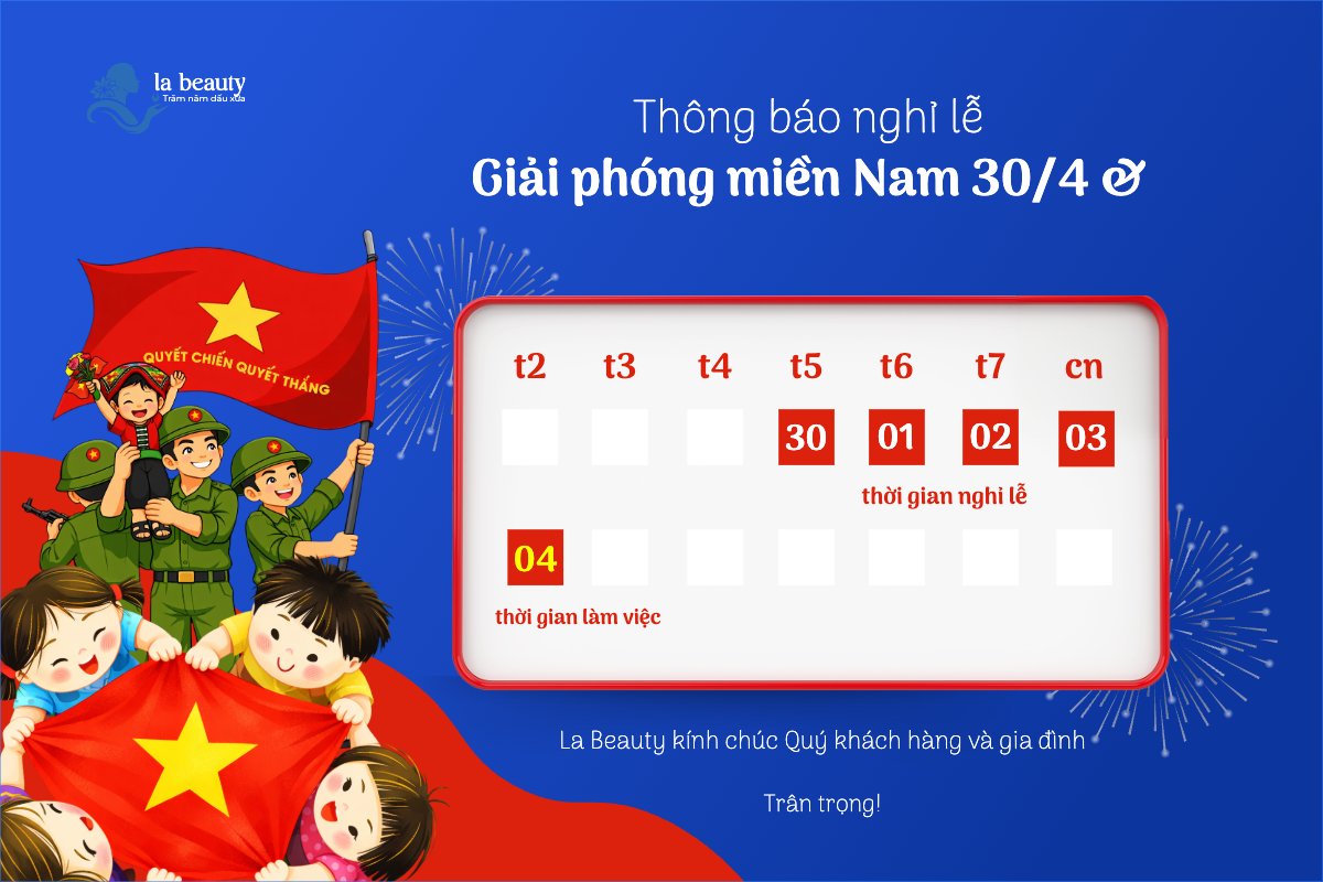 Thông báo nghỉ lễ Giải phóng miền Nam 30/4 và Quốc tế Lao động 1/5