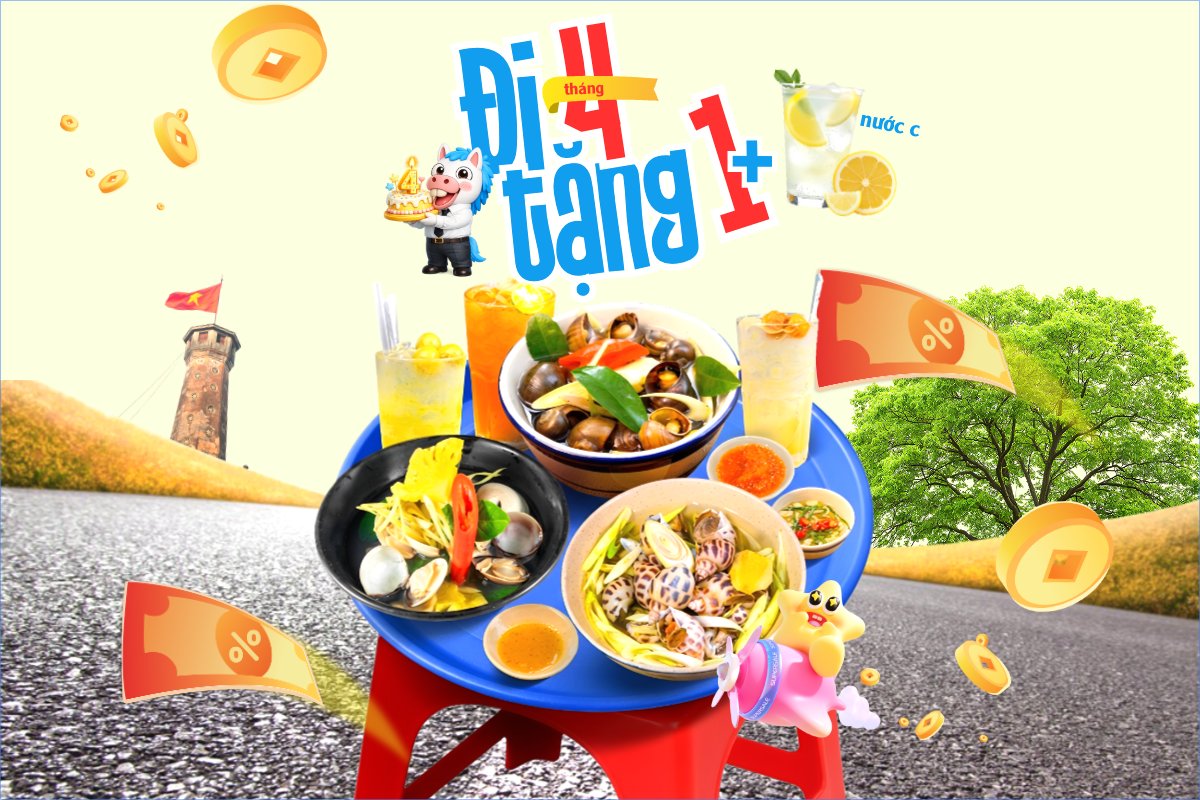 Đi tháng 4 tặng 1 phần nước