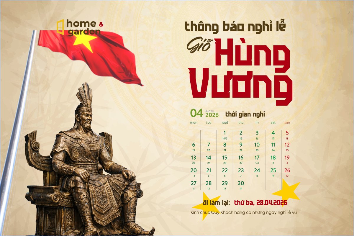 Thông báo nghỉ lễ Giỗ tổ Hùng Vương 2026