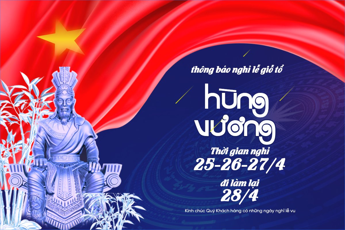 Thông báo nghỉ lễ Giỗ tổ Hùng Vương 2026