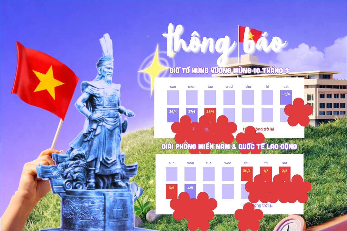 Thông báo nghỉ lễ 2026