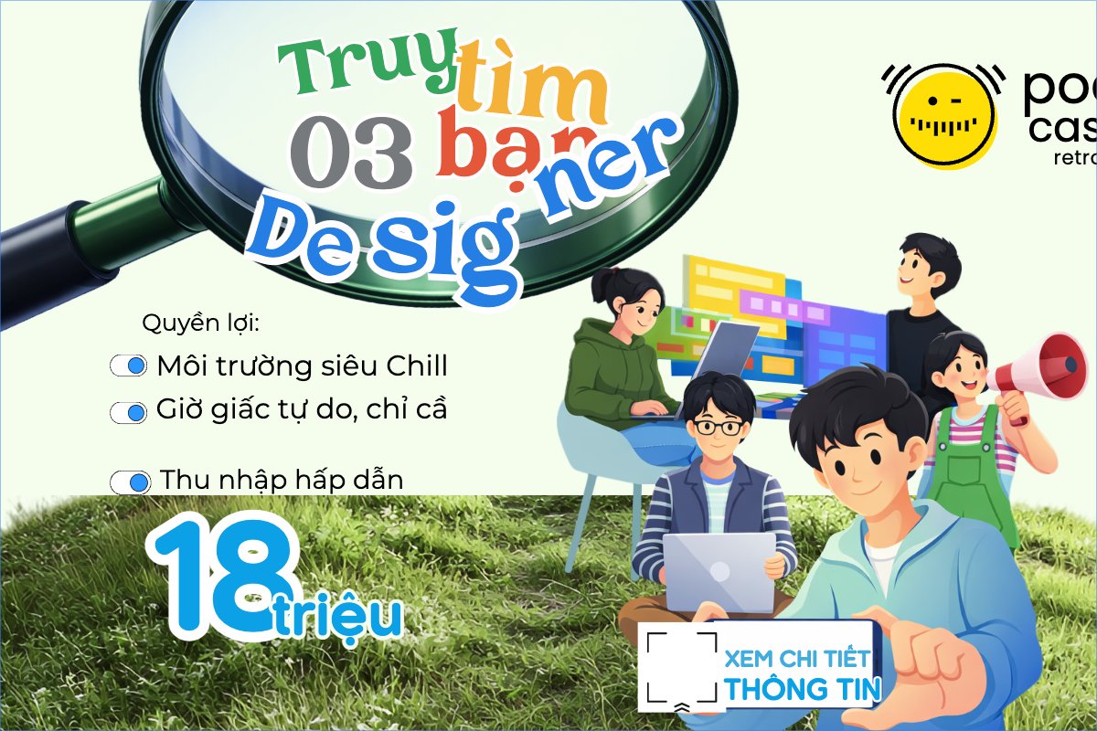 Truy tìm 3 bạn Designer