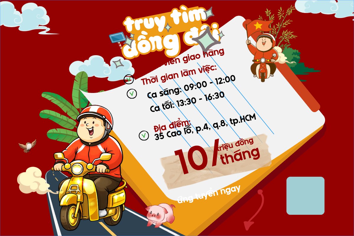 Tuyển dụng giao hàng