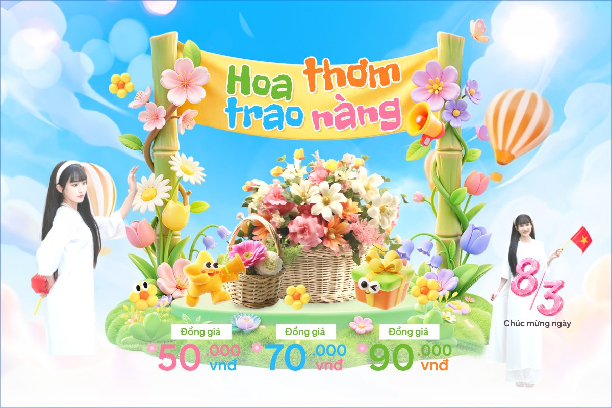 Hoa thơm trao nàng