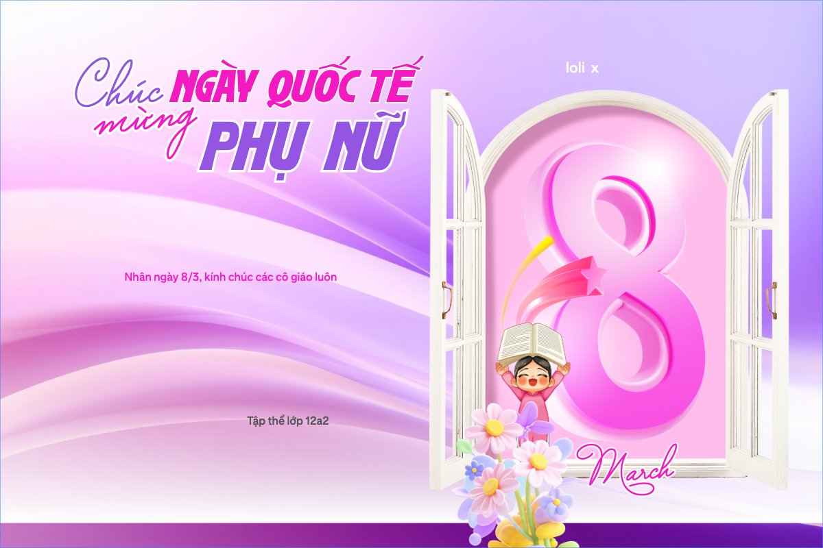 Chúc mừng ngày Quốc tế phụ nữ 8/3