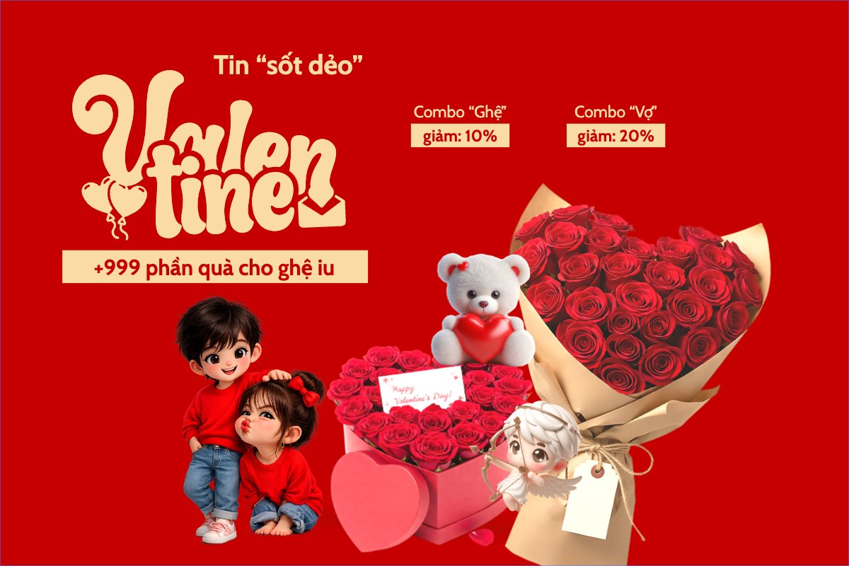 Tin sốt dẻo Valentine