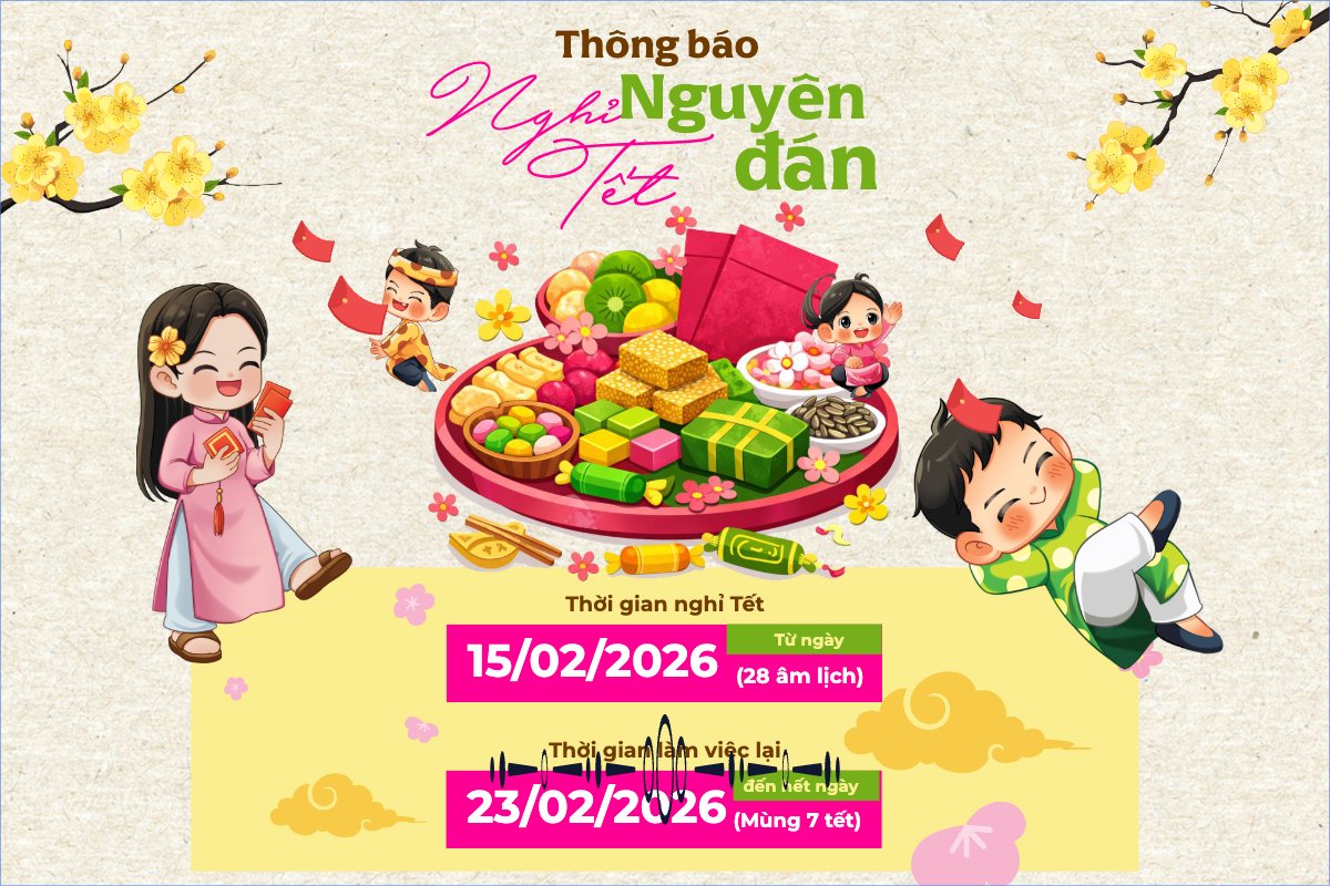 Thông báo nghỉ tết Nguyên Đán