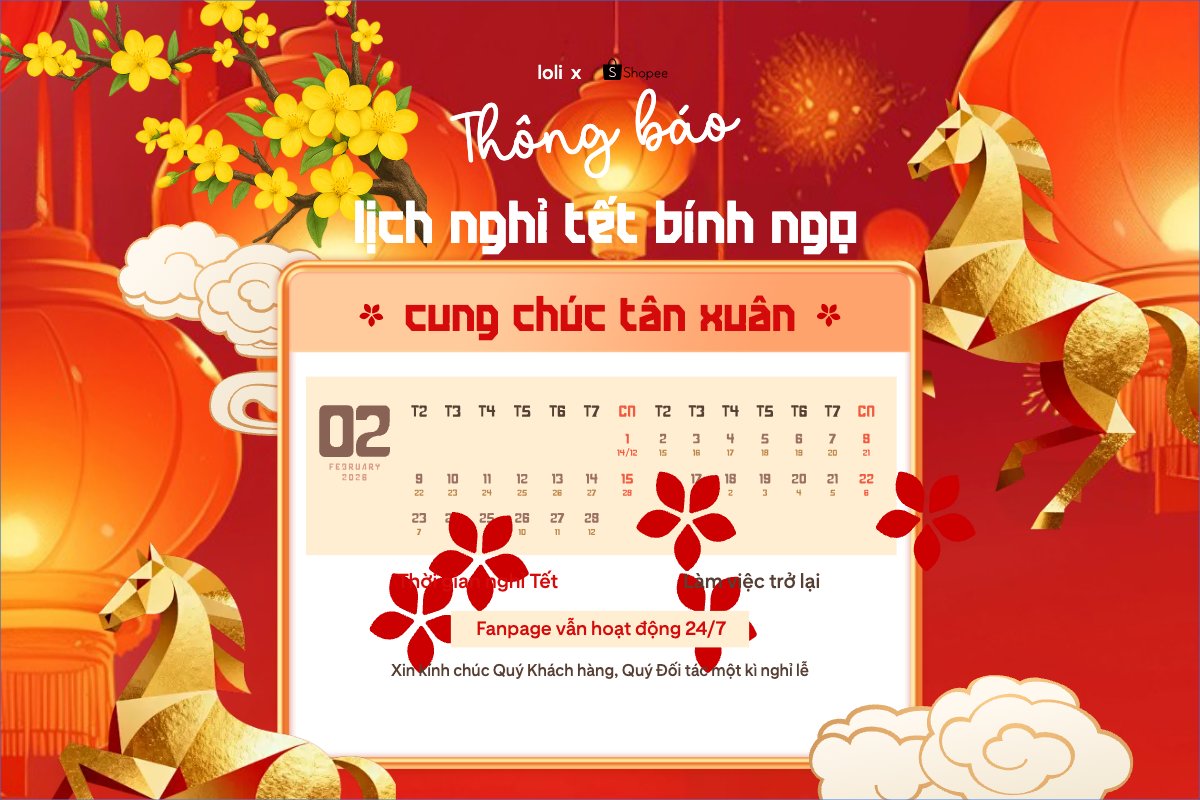 Thông báo lịch nghỉ tết nguyên đán Bính Ngọ 2026