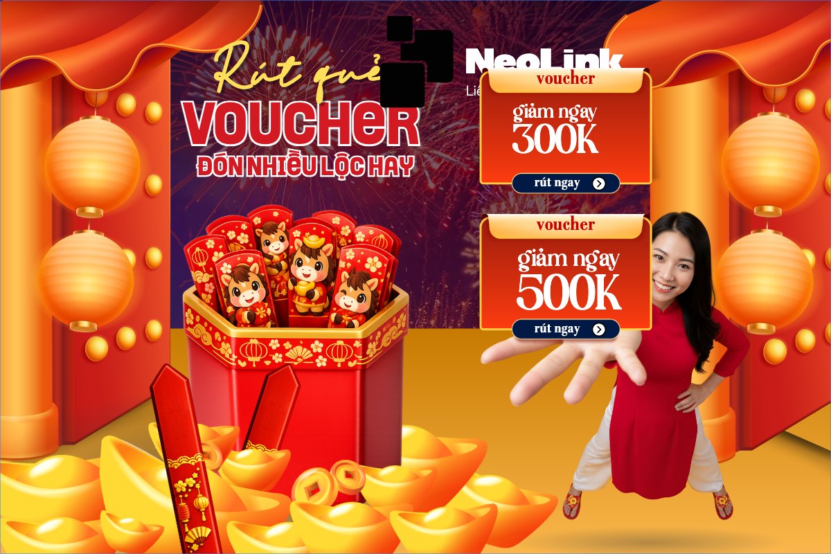 Rút quả voucher đón nhiều lộc hay