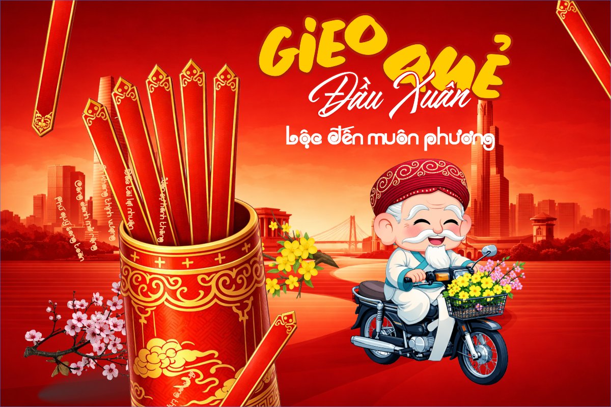 Gieo quẻ đầu xuân lộc đến muôn phương