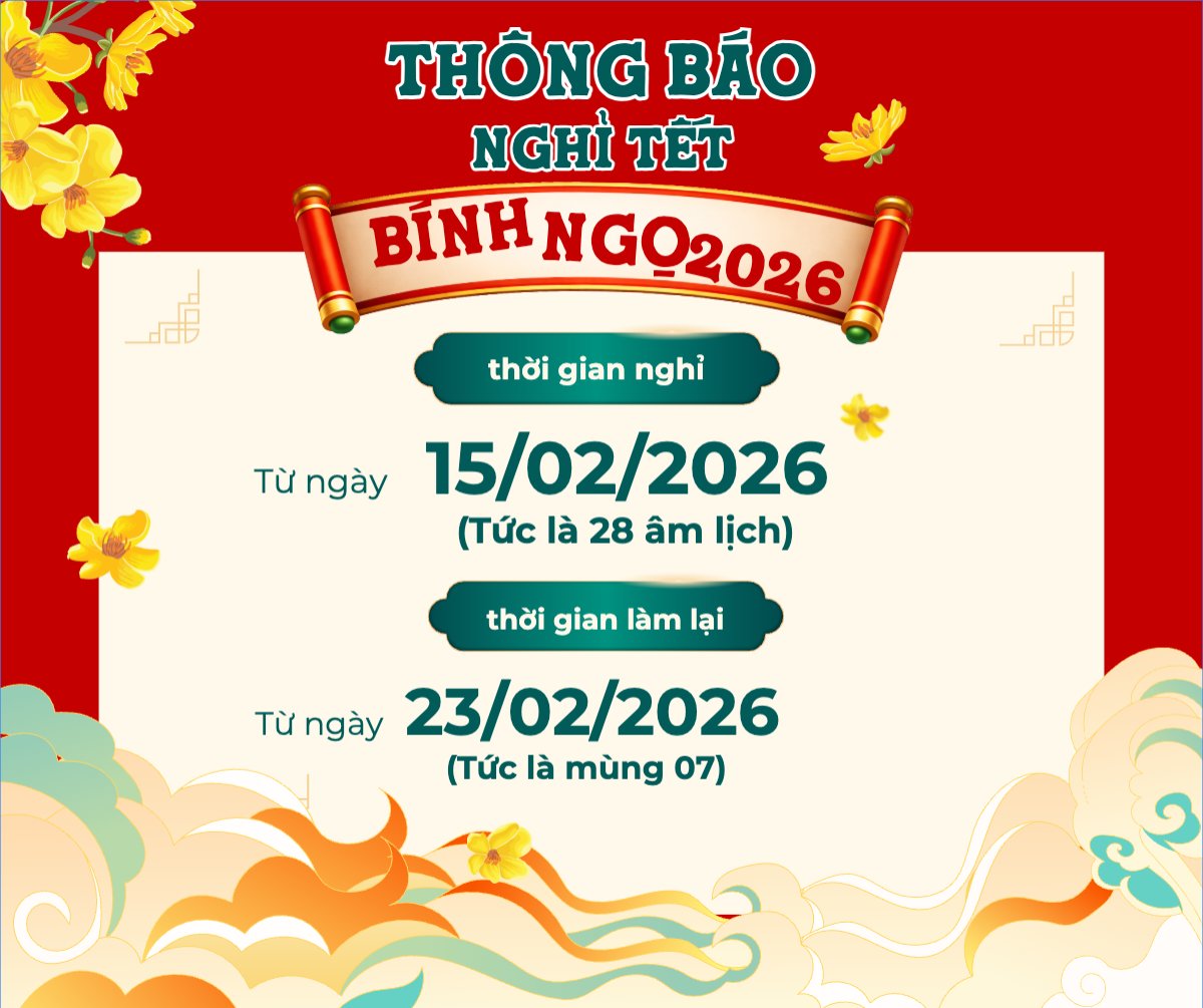Thông báo nghỉ tết Nguyên Đán
