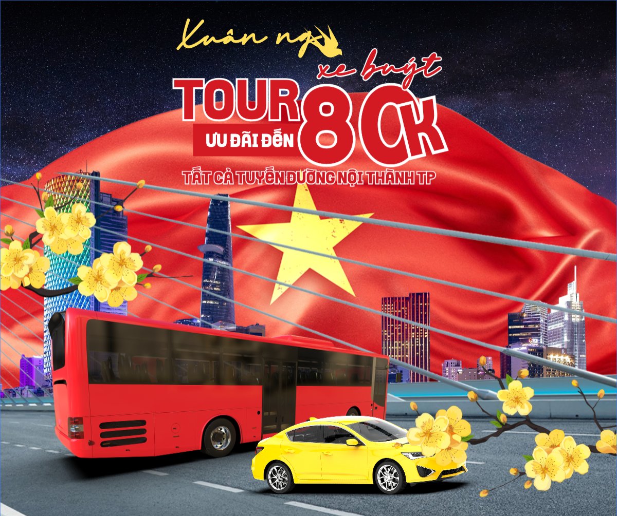 Xuân ngao du tour xe buýt ưu đãi 80K