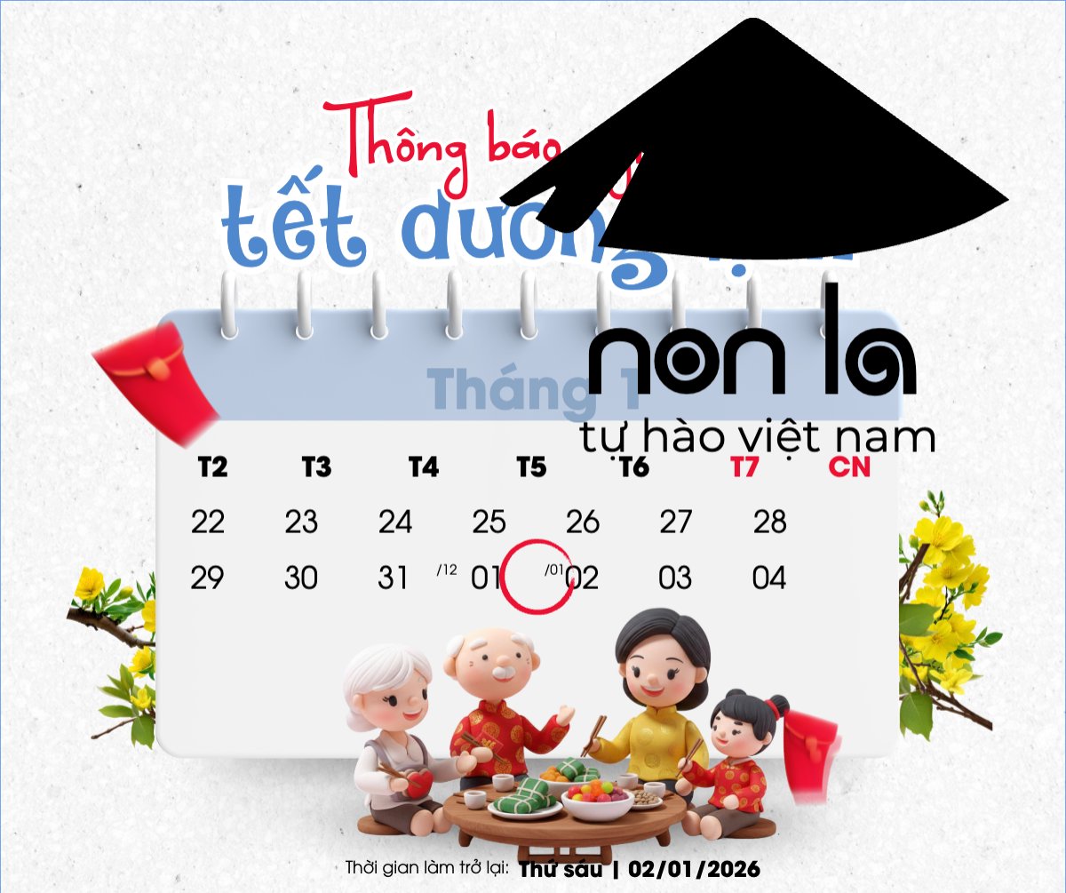 Thông báo nghỉ tết dương lịch