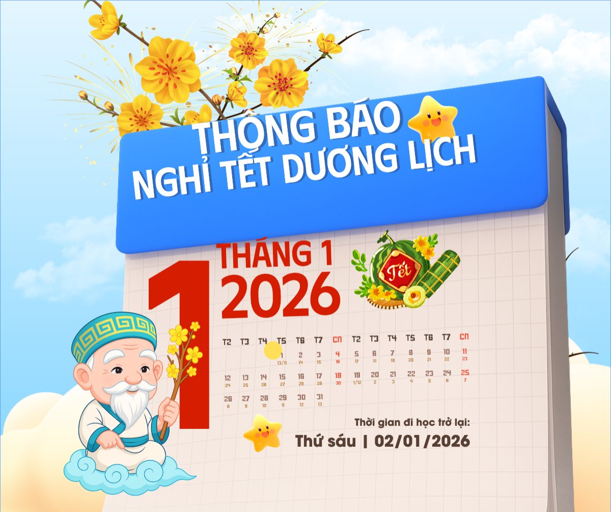 Thông báo nghỉ tết dương lịch