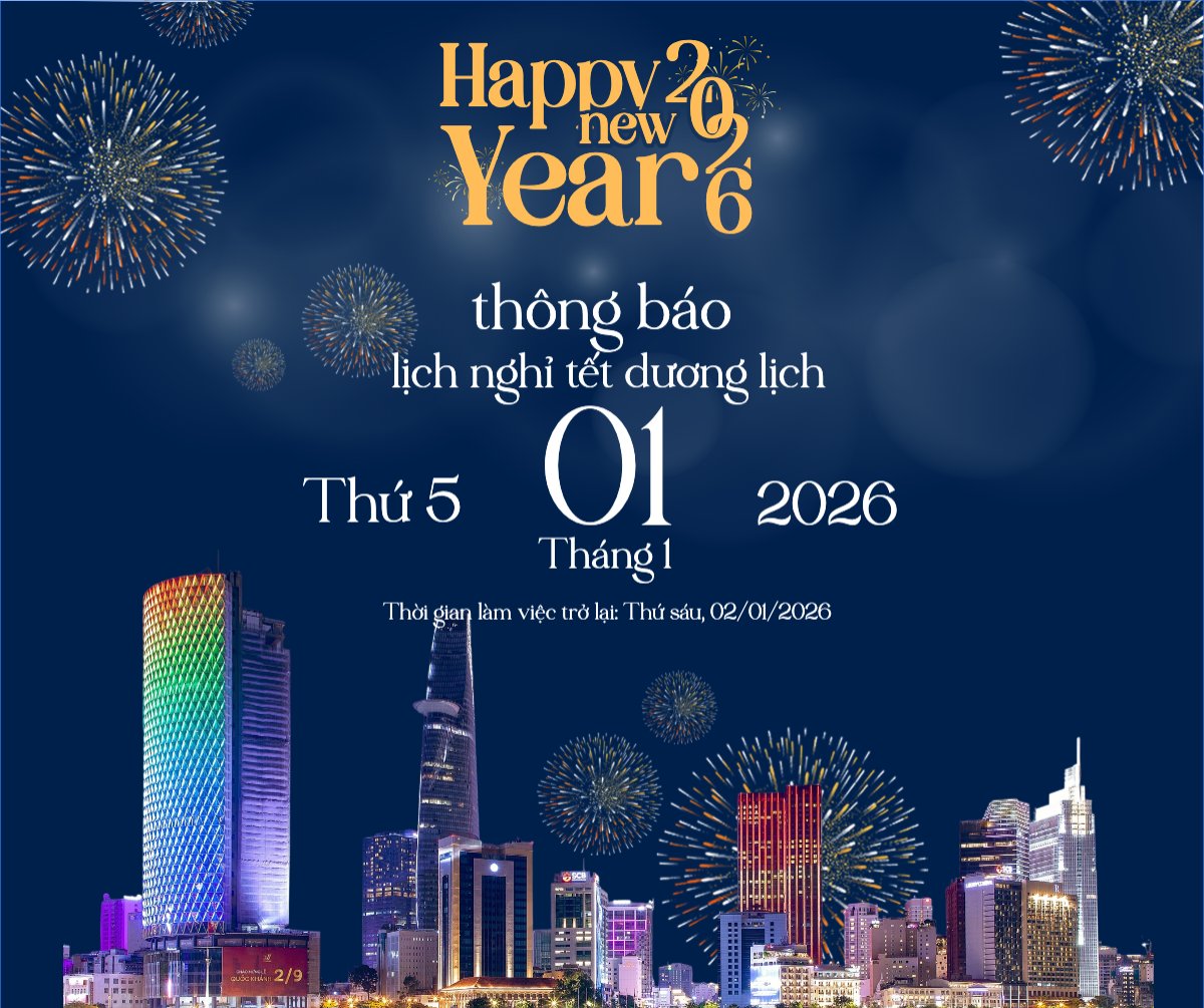 Thông báo nghỉ tết dương lịch