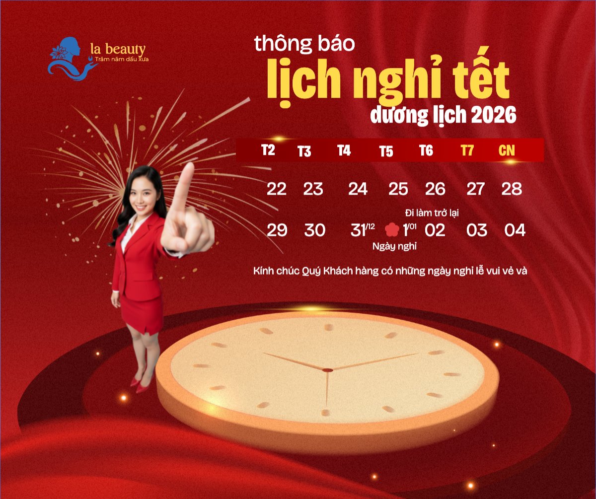 Thông báo lịch nghỉ Tết dương lịch 2026