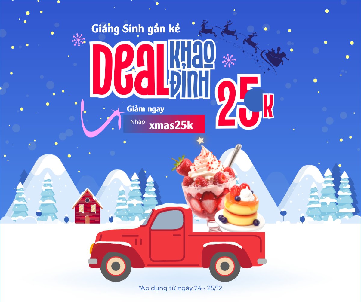 Giáng sinh gần kề khao Deal đỉnh