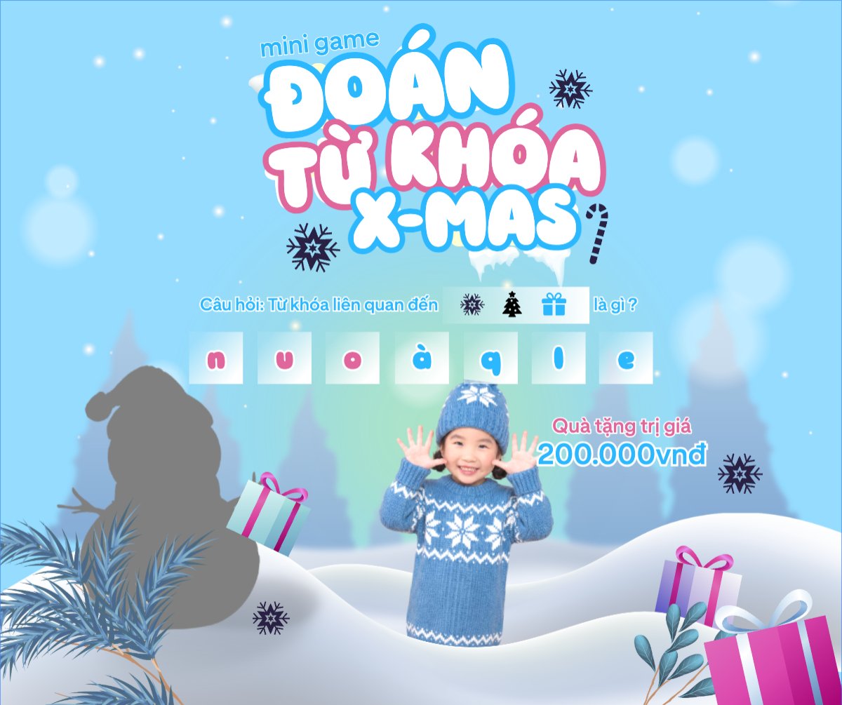Mini game đoán từ khóa x-mas