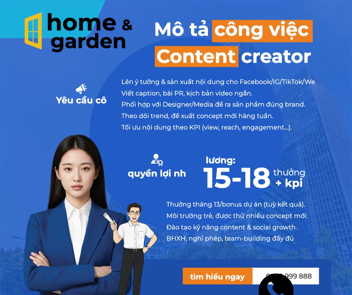 Tuyển dụng content creator