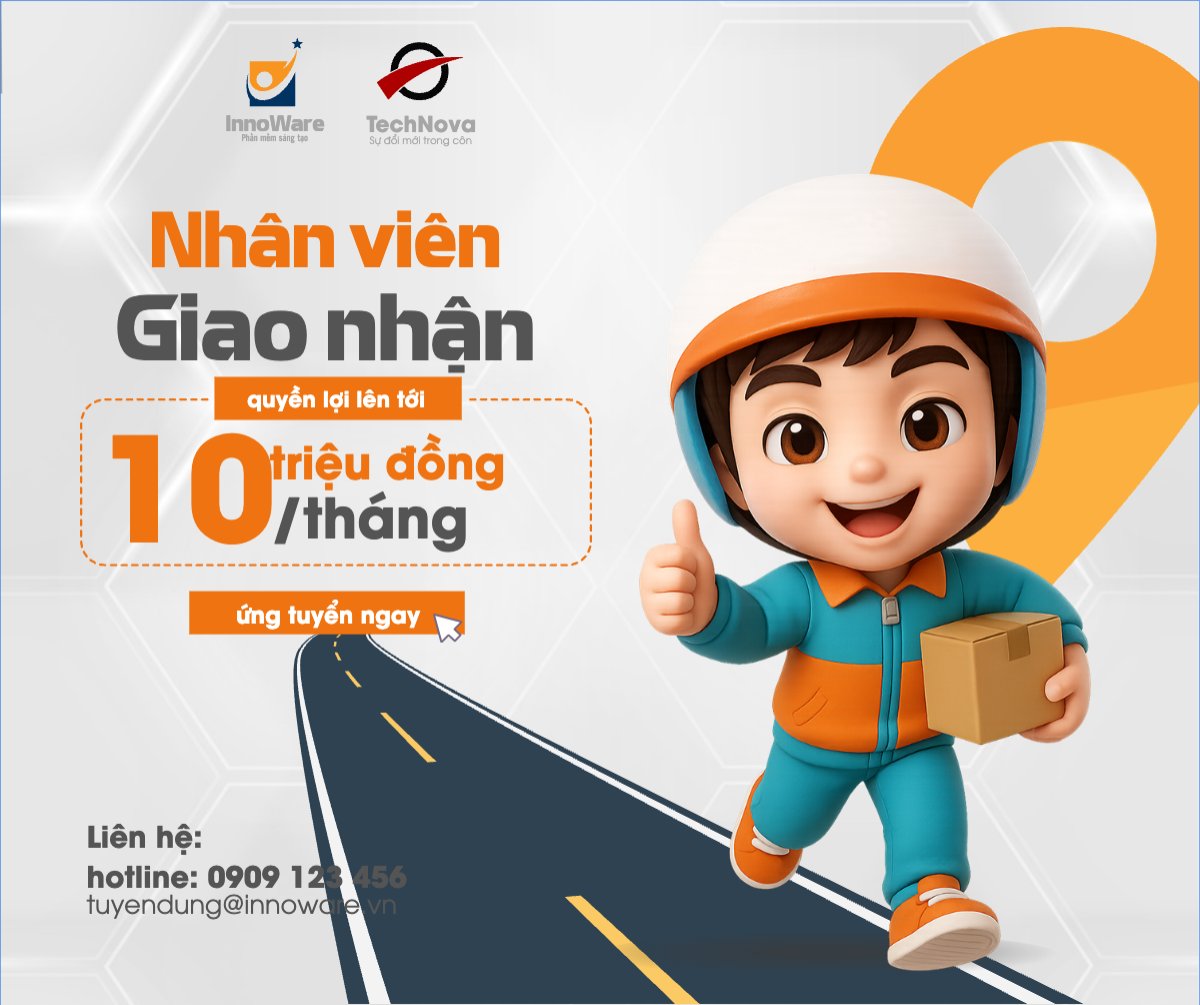 	Giao hàng, shipper, tuyển dụng, văn phòng, office, dễ thương, cute, đơn giản, simple