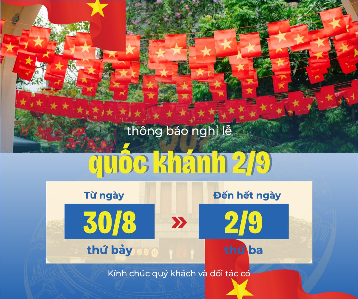 2/9, Quốc Khánh, lễ hội, thông báo, lịch nghỉ, Việt Nam, sự kiện, event, hiện đại, modern