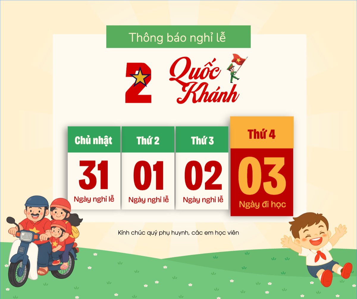 2/9, Quốc Khánh, lễ hội, thông báo, lịch nghỉ, Việt Nam, sự kiện, dễ thương, cute, chibi, hoạt hình, cartoon