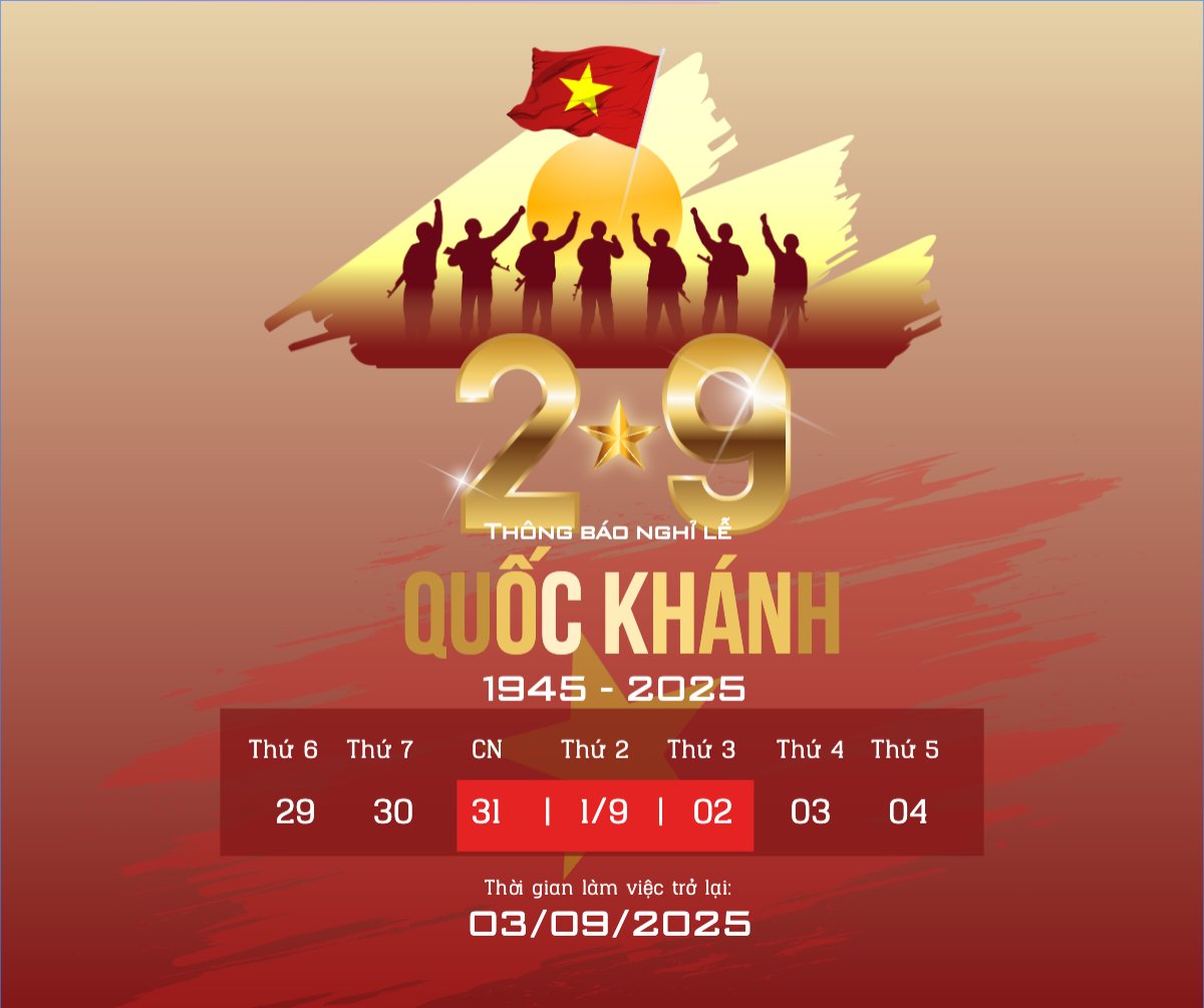 2/9, Quốc Khánh, lễ hội, thông báo, lịch nghỉ, Việt Nam, sự kiện, event, hiện đại, modern