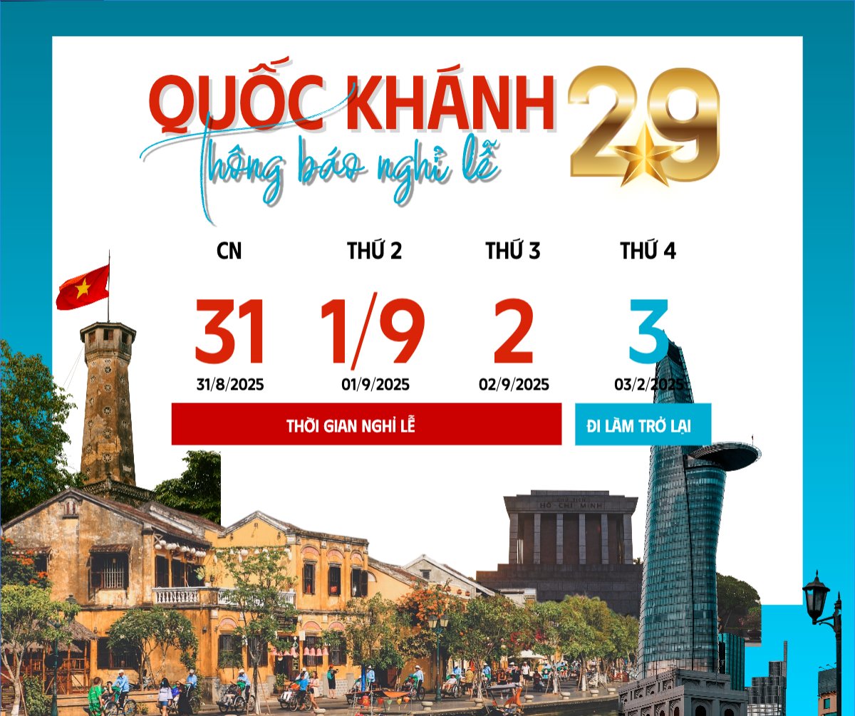 2/9, Quốc Khánh, lễ hội, thông báo, lịch nghỉ, Việt Nam, sự kiện, event, cổ điển, vintage, retro, classic