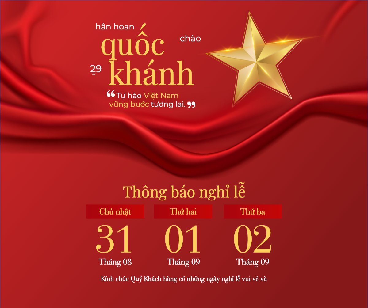 2/9, Quốc Khánh, lễ hội, thông báo, lịch nghỉ, Việt Nam, sự kiện, event, hiện đại, modern