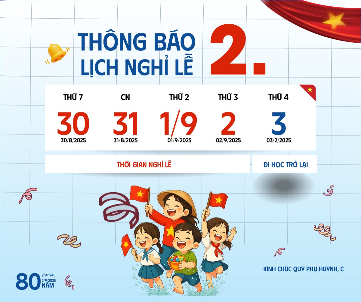 2/9, Quốc Khánh, lễ hội, thông báo, lịch nghỉ, Việt Nam, sự kiện, dễ thương, cute, chibi, hoạt hình, cartoon